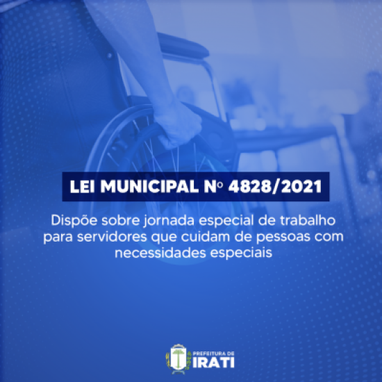 Município adota jornada especial de trabalho para servidores que cuidam de pessoas com necessidades especiais.